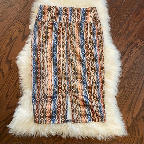 !! Chain link printed pencil skirt - Picture 4 of 6